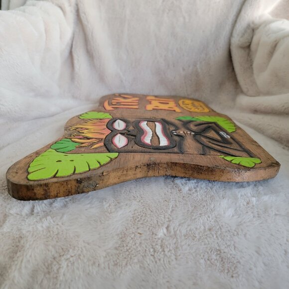 15" x 10½" Ron Jon Wood Decor Tiki Sign Bar Pool Man Cave Surfer Gift Nautical - Picture 13 of 16